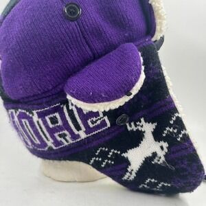 Baltimore Ravens Winter Christmas Hunting Hat Sherpa with Ear Flaps